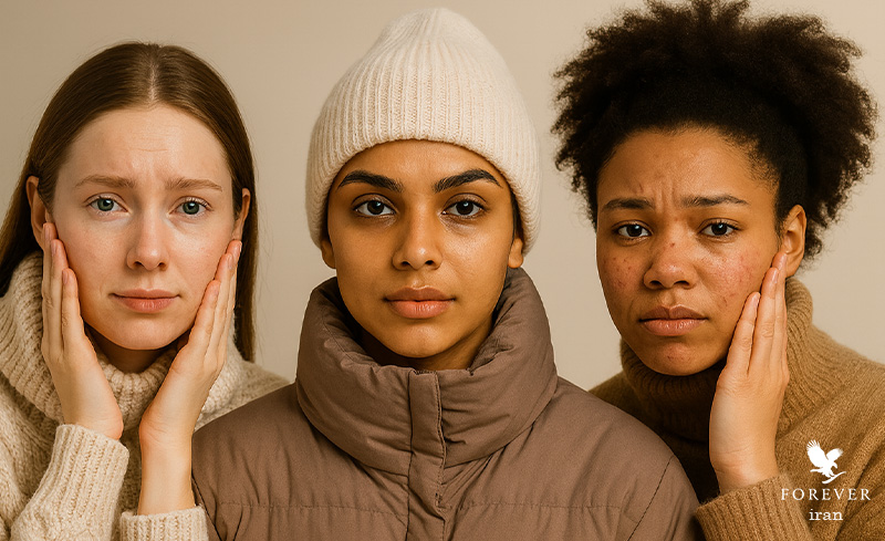 انواع روتین پوستی در زمستان